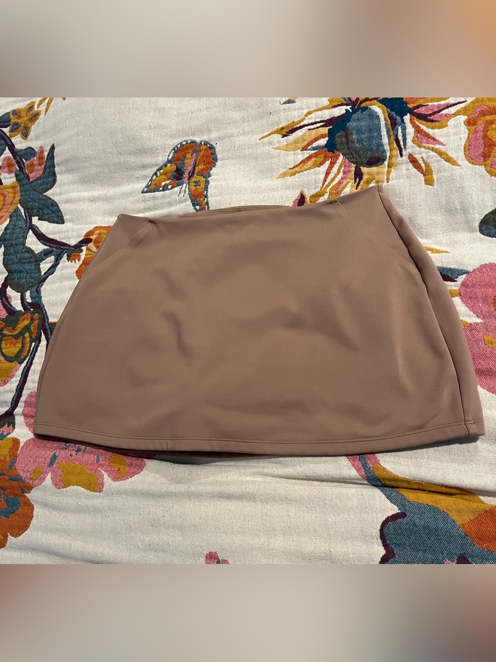 girlfriend collective Mauve Brown Mini Lola Mini Skort